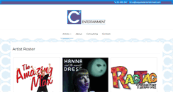 Desktop Screenshot of csquaredentertainment.com