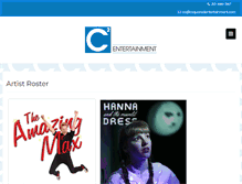 Tablet Screenshot of csquaredentertainment.com